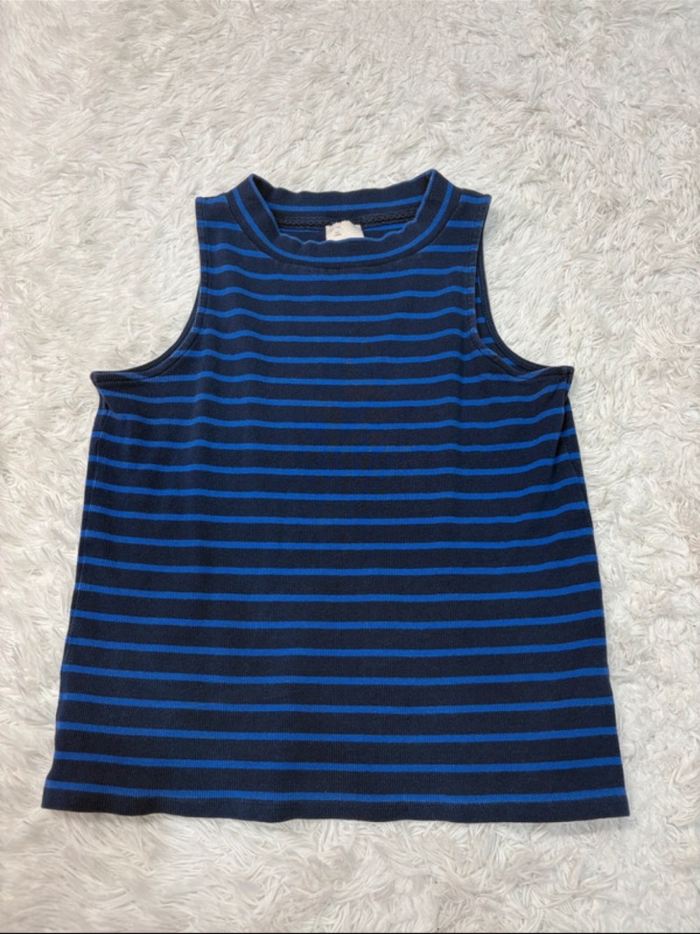 Anthropologie postmark navy striped top L